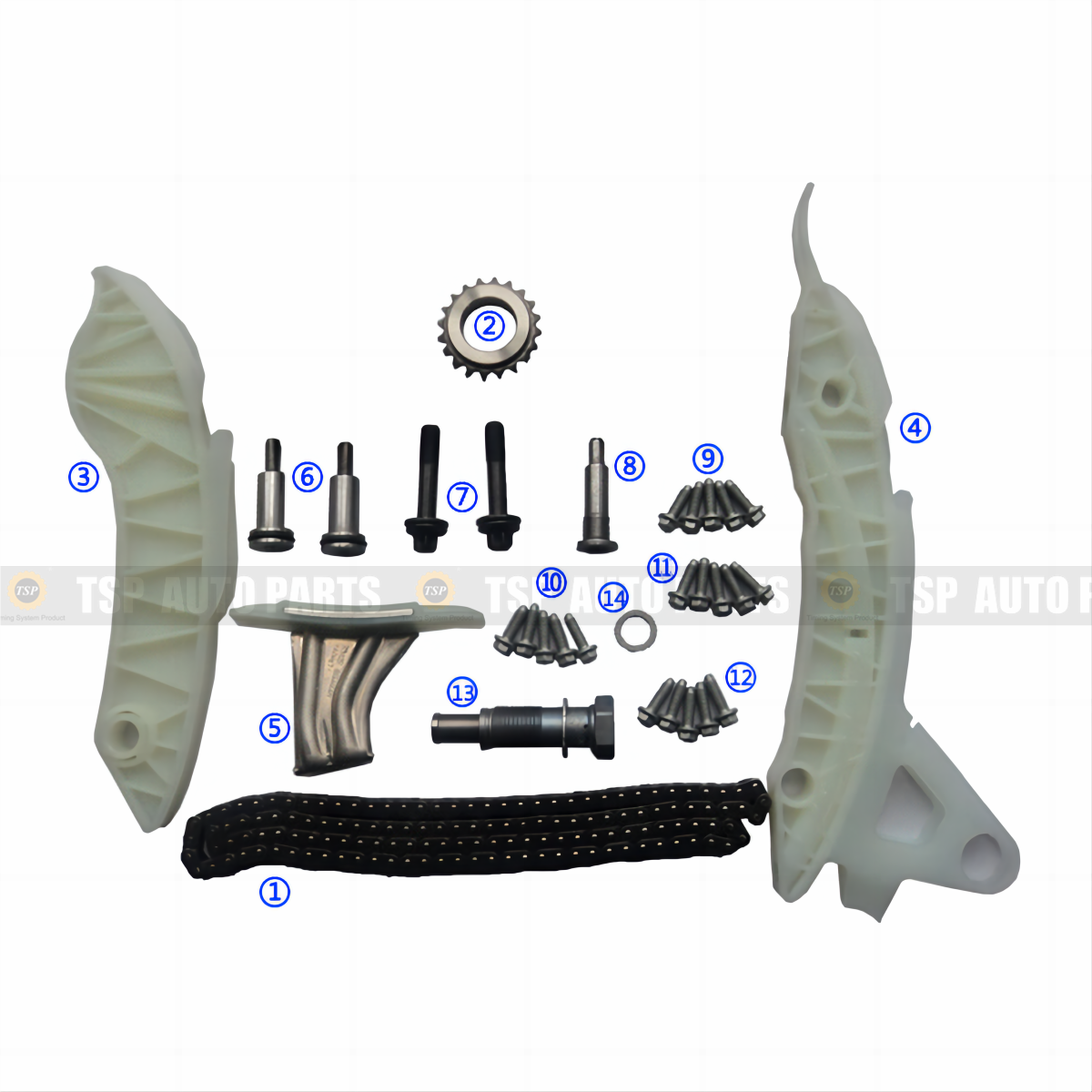 BMW Mini R50 R52 R53 1.6L 2001-2007 Timing Chain Kit + Head Gasket Set & Head Bolts