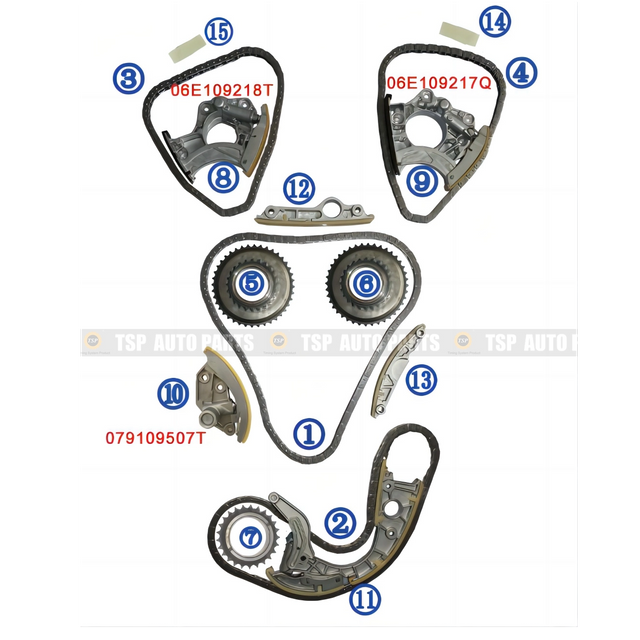 TK-AD018-1 Timing Chain Kit for AUDI A8/S8/S7/RS7