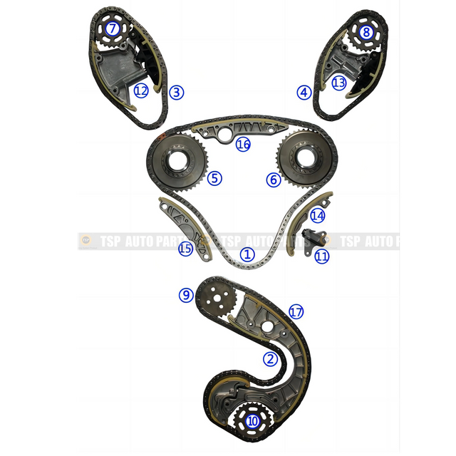 TK-AD011 Timing Chain Kit for AUDI A4/A6/A8/Q7/S4