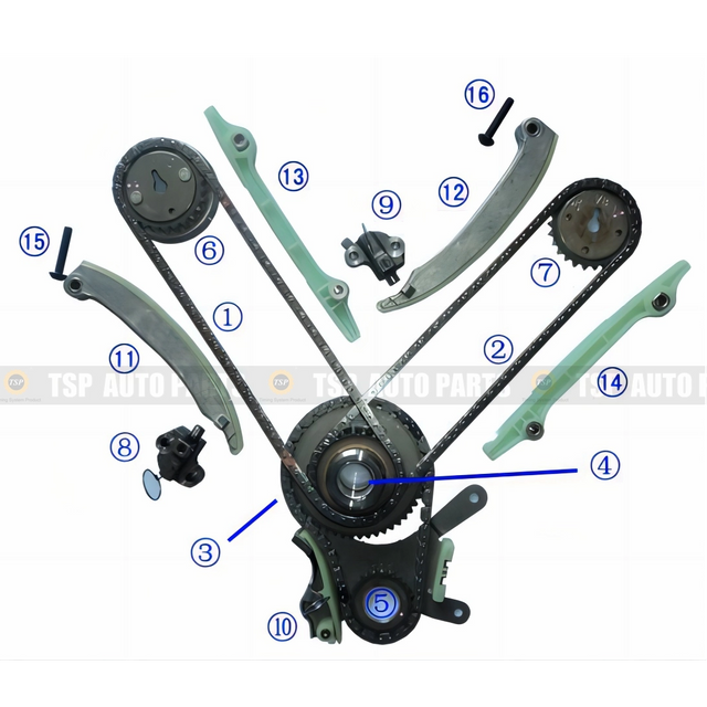 TK-CY010 Timing Chain Kit for CHRYSLER 4.7L