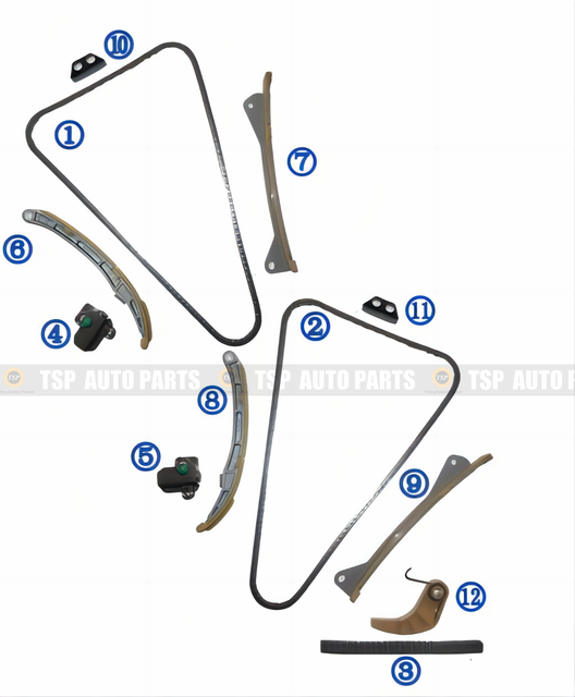 TK-HY024 Timing Chain Kit for HYUNDAI 3.0 3.3 3.8