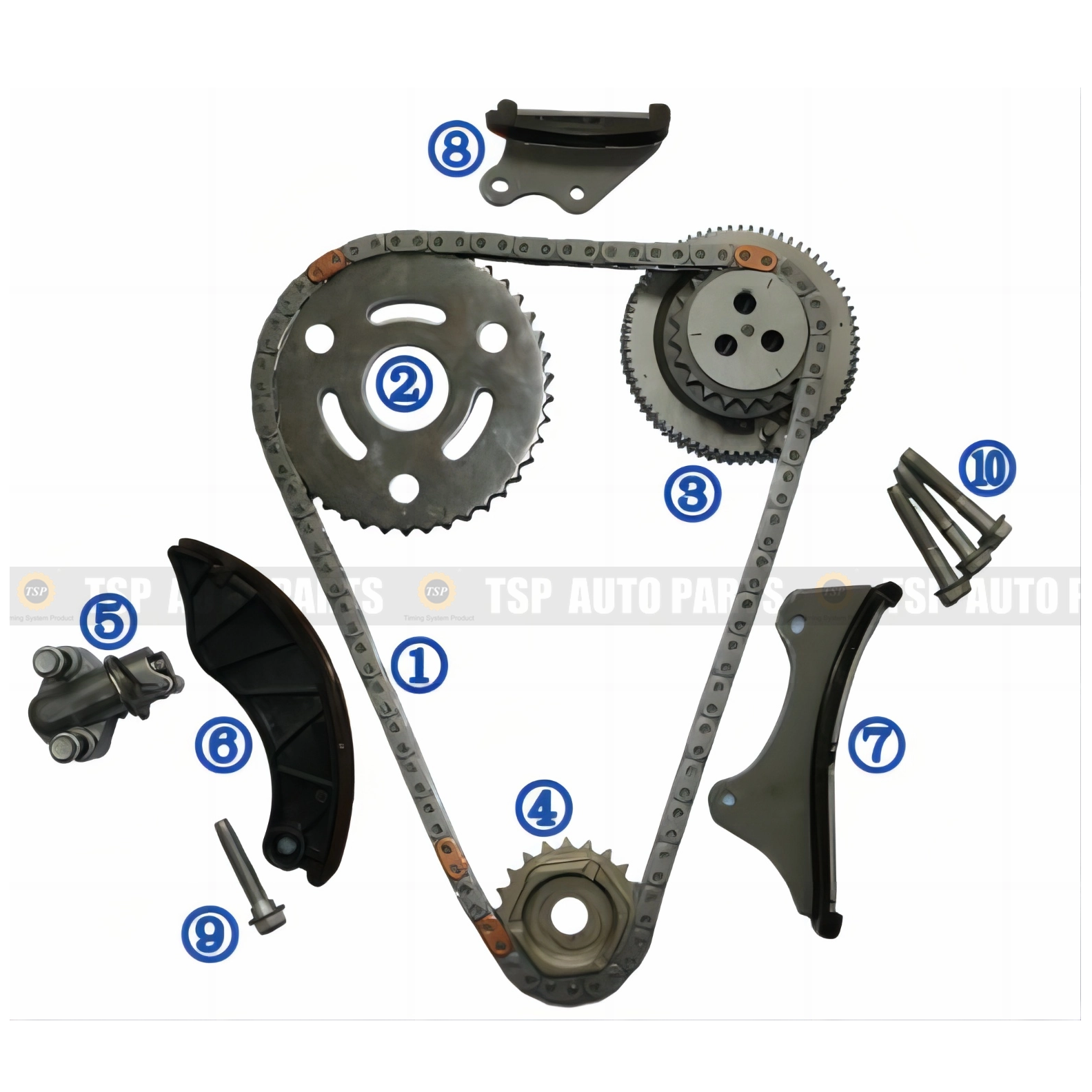 TK-CV039-A Timing Chain Kit for CHEVROLET Orlando/Cruze/Trax automatic ...