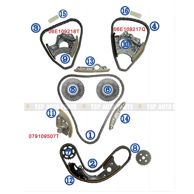 TK-AD018 Timing Chain Kit for AUDI A8/A7/A5/A6