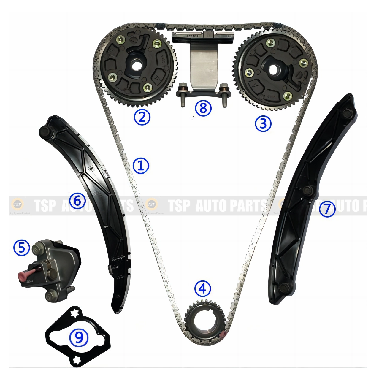TK-CV037-V Timing Chain Kit for CHEVROLET Cruze/Malibu